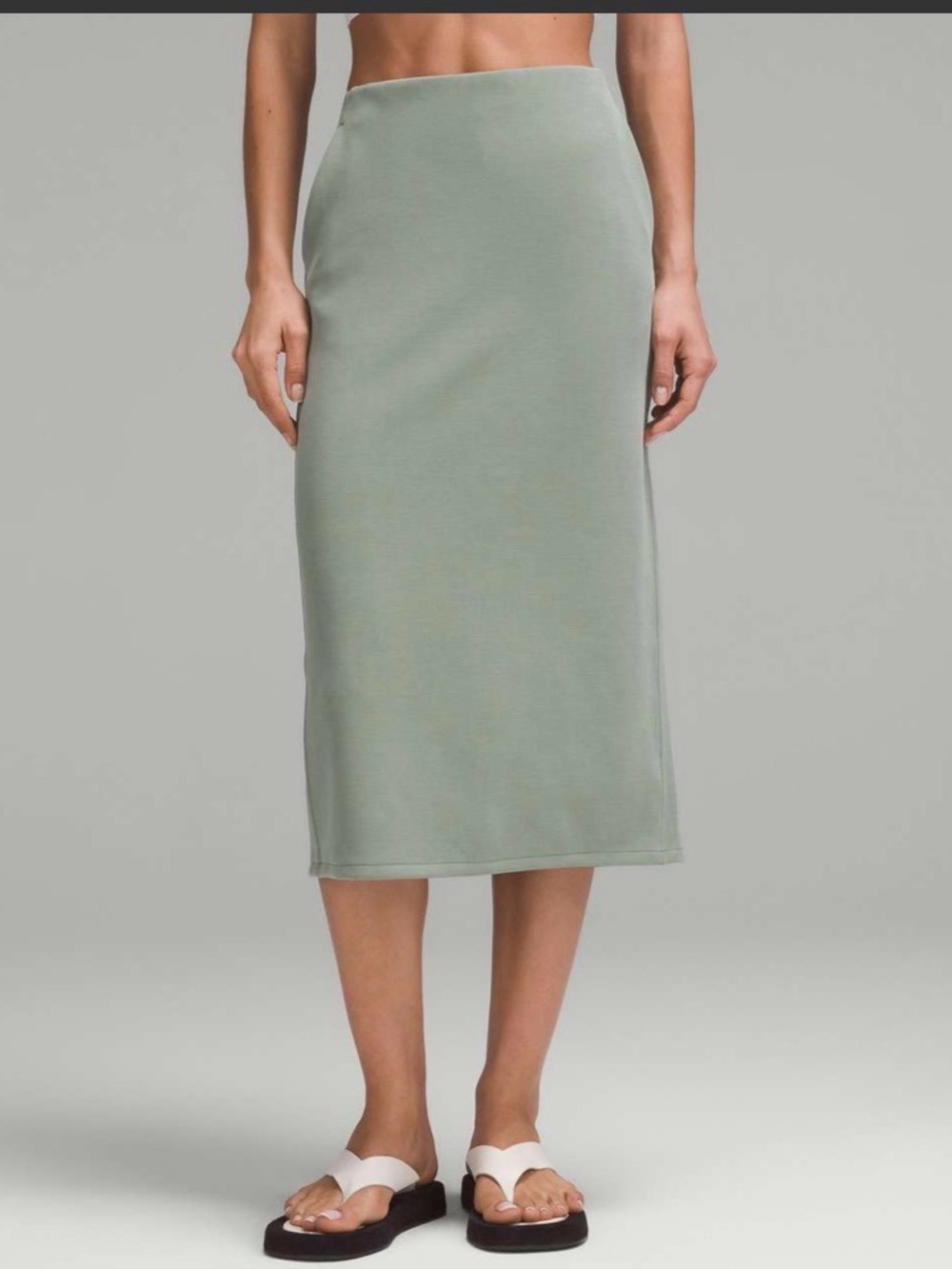 lululemon athletica Sage Green Midi Skirt Sz 14